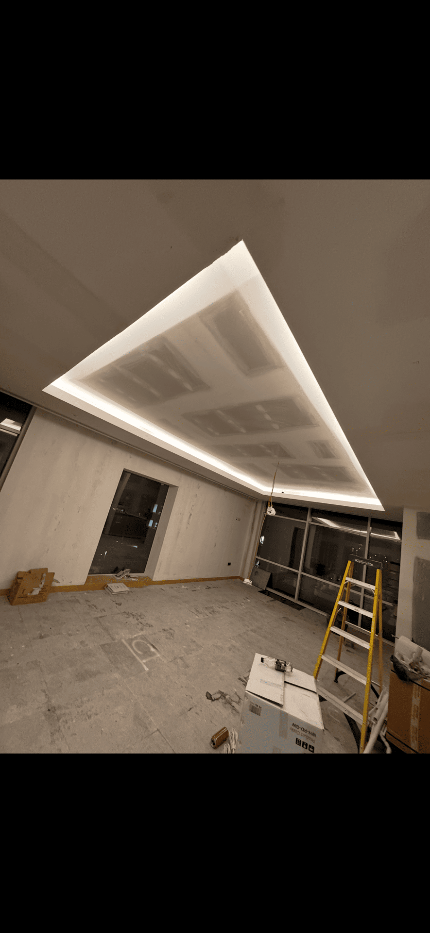 Sparknado past work — LED coffer ceiling install